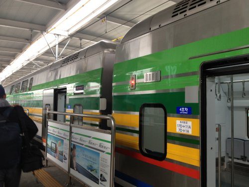 韓国の ITX 青春 (階建て列車)！